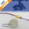 carbon brushes conductive od6.5mm capsule flanges slip ring